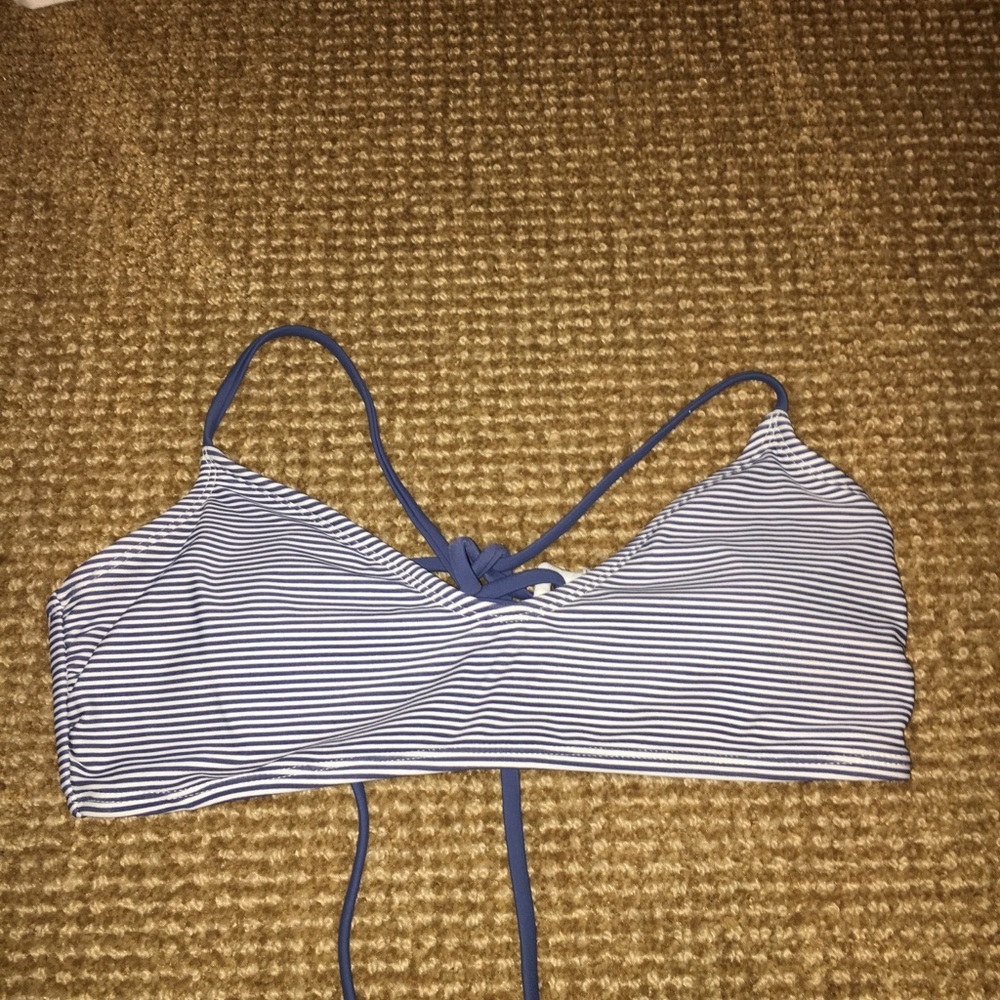 Target striped bathing suit top